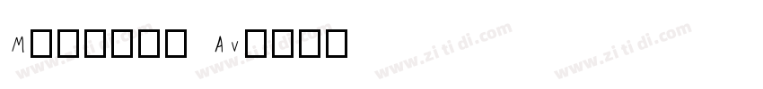 Mistral AV字体转换